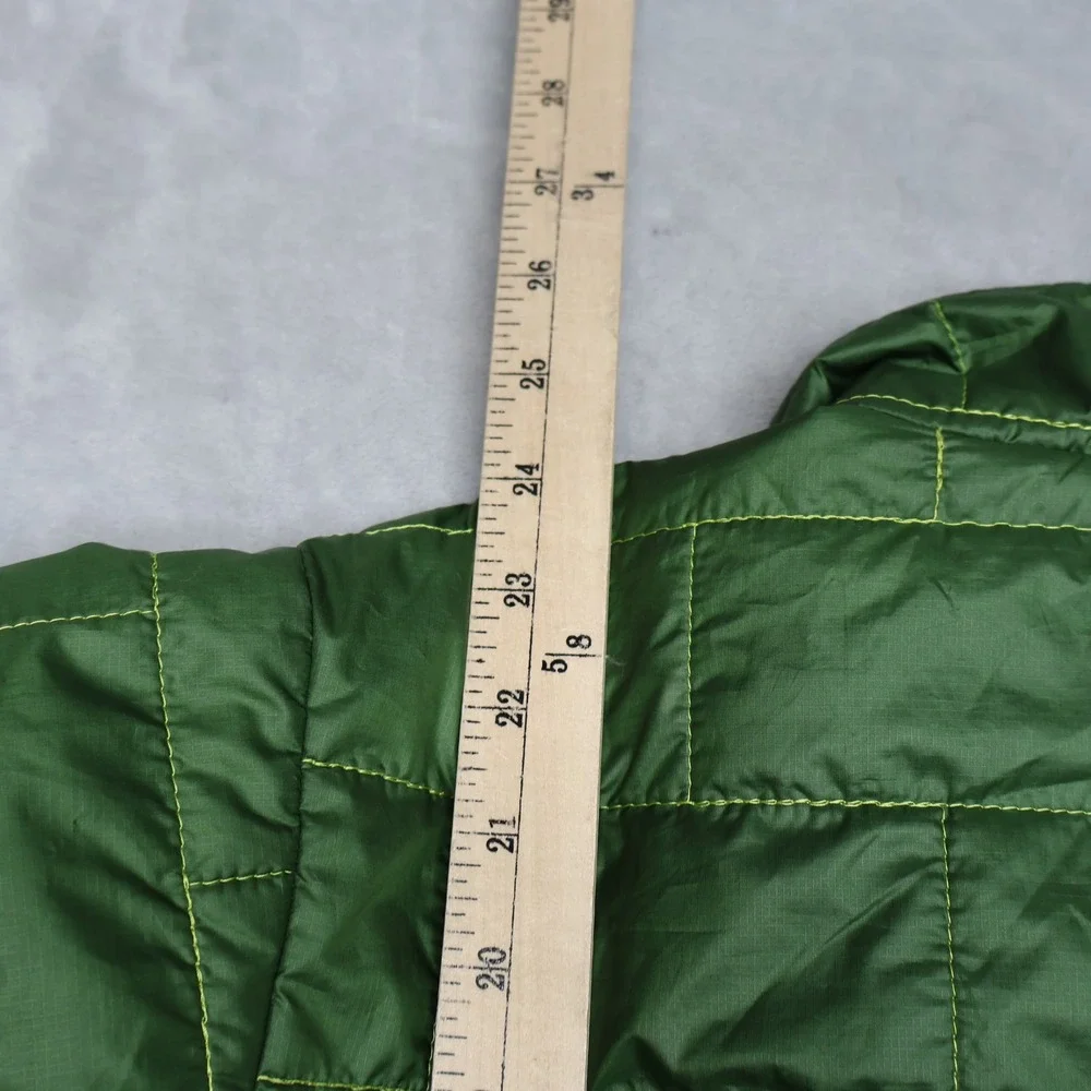 Patagonia Jacket Boys XL 14 Green Nano Puff Brick Quilt Insulated Full Zip Light